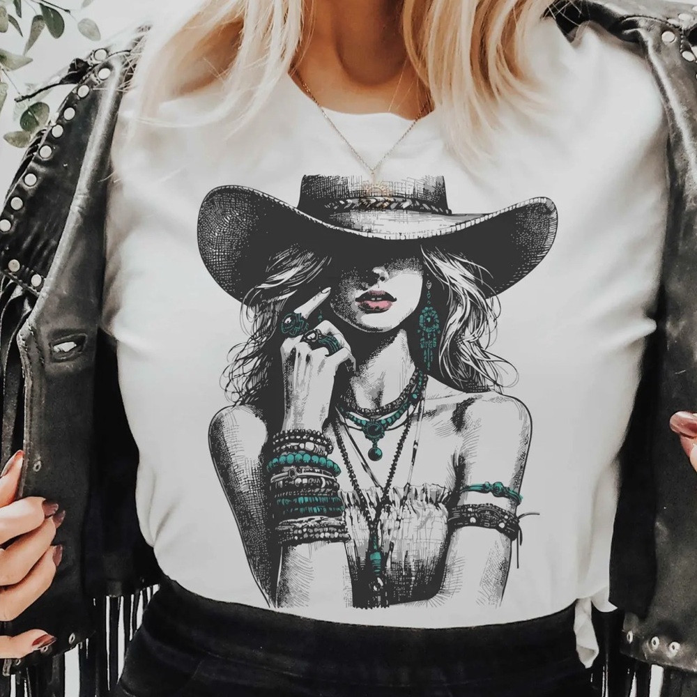 Turquoise Cowgirl T-shirt